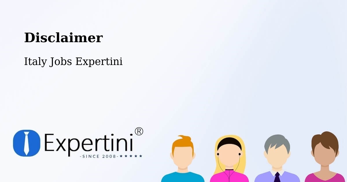 Disclaimer – Messina - Italy Jobs Expertini